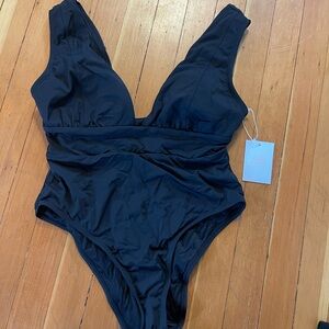 Andie Black Mykonos One-Piece Swimsuit